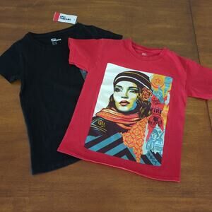 Boys OBEY q100% cotton shirt set size 4-6 NEW